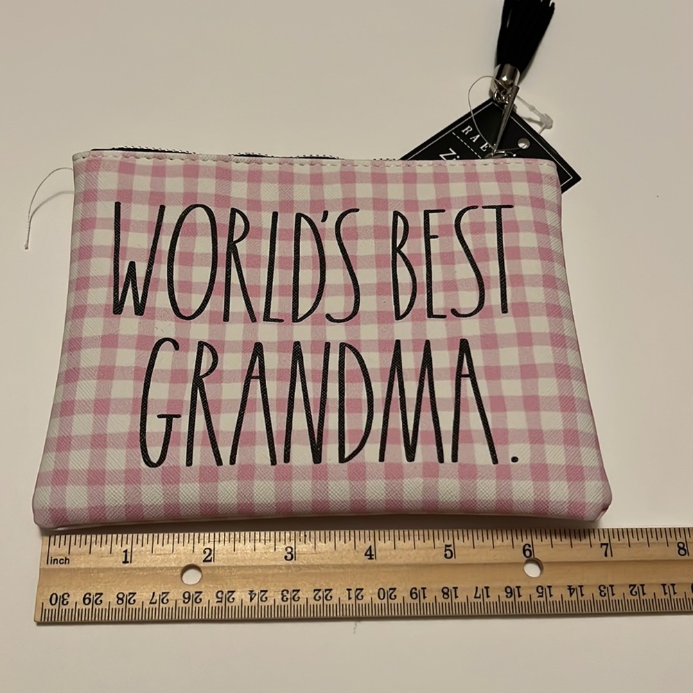 NWT Rae Dunn GRANDMA Zippered Pouch - Picture 10 of 13